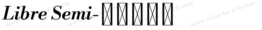 Libre Semi字体转换
